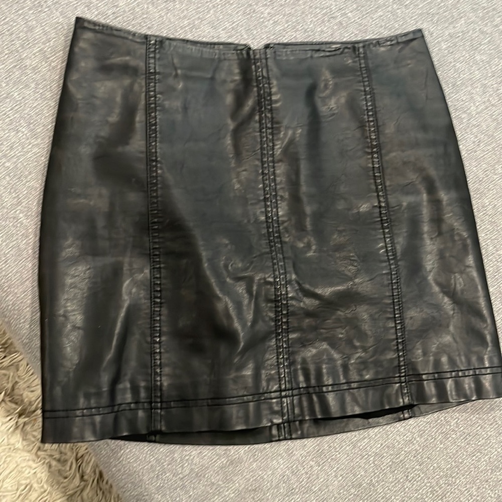 Free People Leather-like Skirt Size 8
